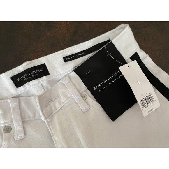 NWT Bananas Republic sz 25Mid Rise Skinny Jeans $110 - Picture 3 of 4